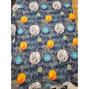 The Company Store Twin Duvet 100% Organic Cotton OuterSpace Planets Moon Galaxy